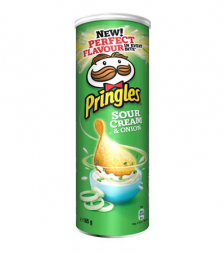 Pringles πατατάκια Sour Cream and Onion 165gr